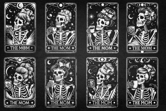 43 the Mom Tarot Card Bundle, Coffee Svg