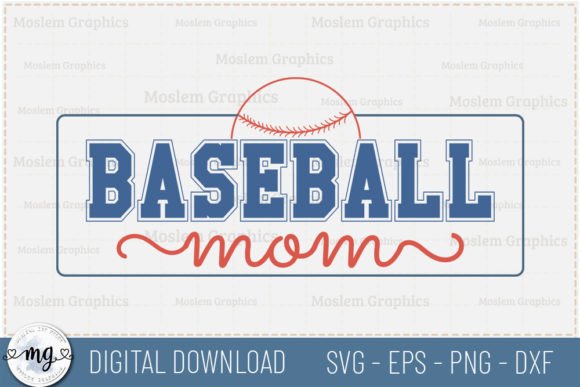 Baseball Mom – Retro Baseball SVG