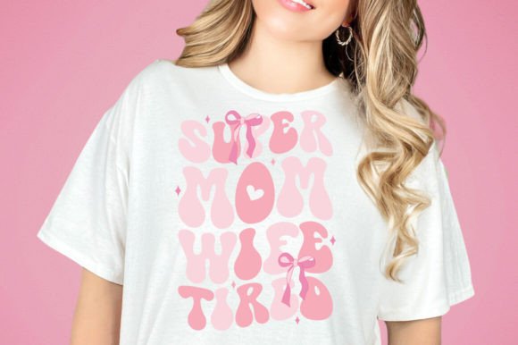Coquette Mom Wife Tired SVG PNG Flowers