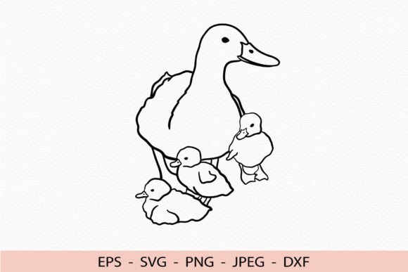 Duck SVG Duck Mom Cricut Farm Animal DXF