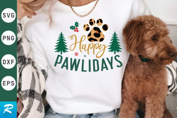 Happy Pawlidays SVG Design