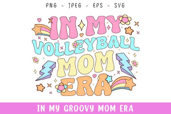 In My Groovy Retro Volleyball Mom Era