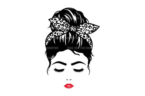 Messy Bun Mom Leopard Bandana SVG: A Designer’s Embroidery Review