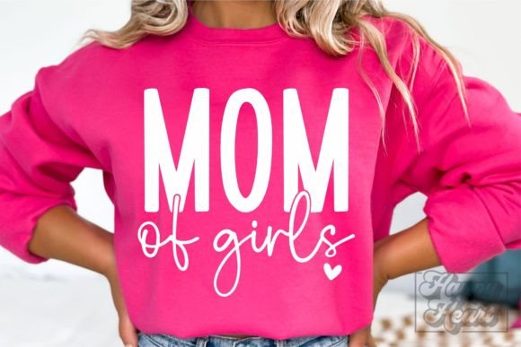 Mom of Girls SVG – Blessed Girl Mama PNG
