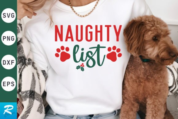 Naughty List SVG Design