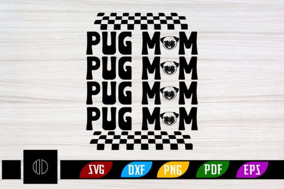 Pug Mom Retro Svg Design Review