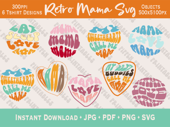 Retro Groovy Mama